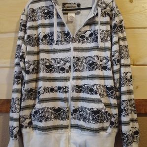 Men's hooded sweat jacket